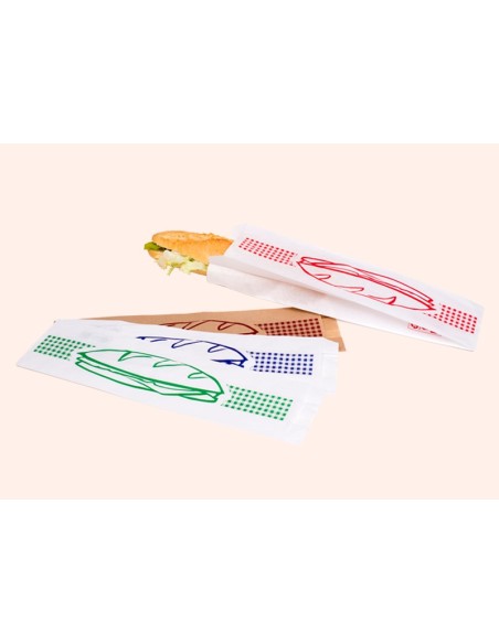 BOLSAS DE PAPEL PARA BOCADILLOS Y HAMBURGUESAS